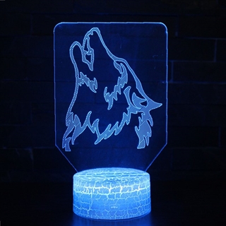 Ulv 3D lampe med 16 lysfarver - dæmpbar